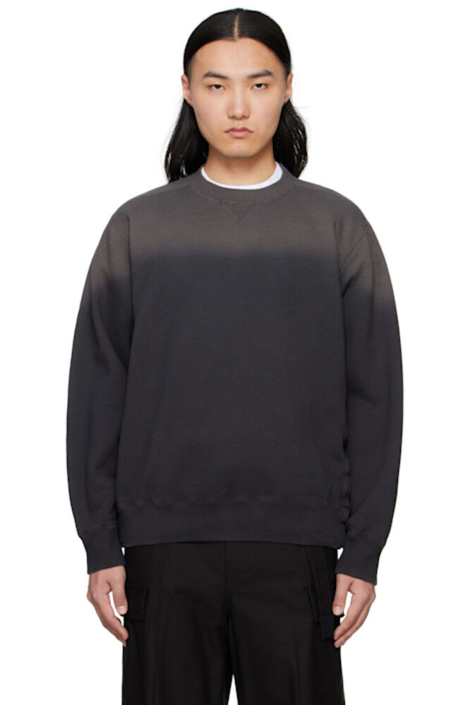 

Черная толстовка Garment Dye sacai
