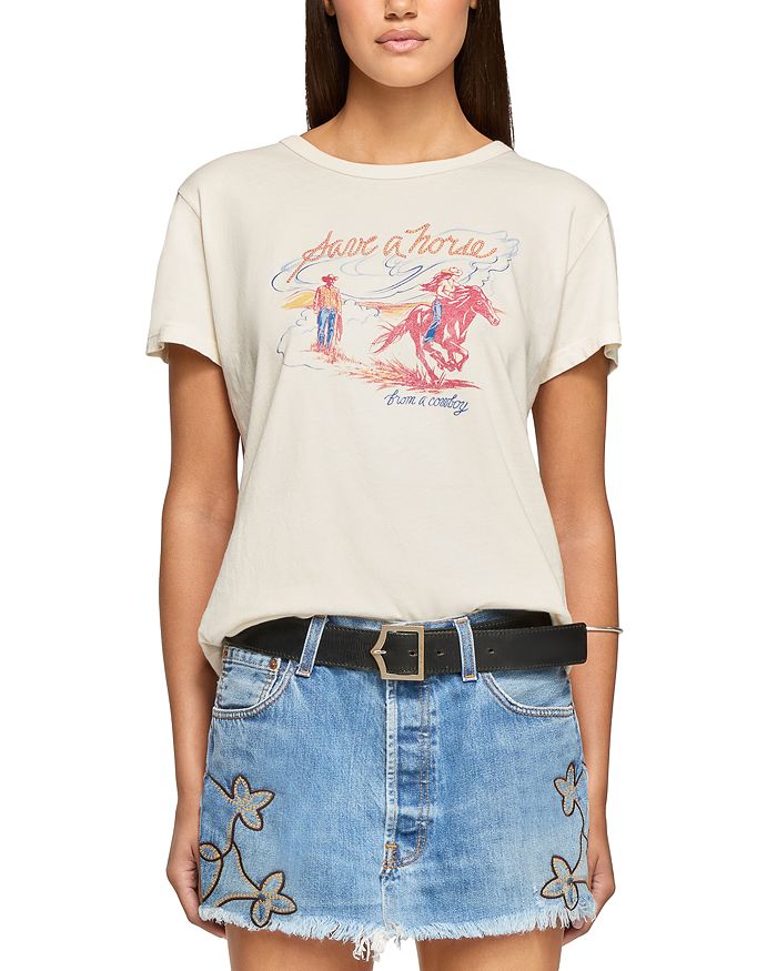 

Футболка с принтом "Save a Horse" EB Denim, белый
