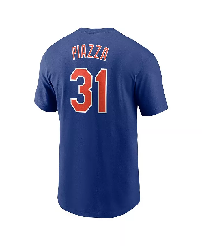 Мужская футболка Mike Piazza Royal New York Mets с именем и номером Fuse Nike — фото 2
