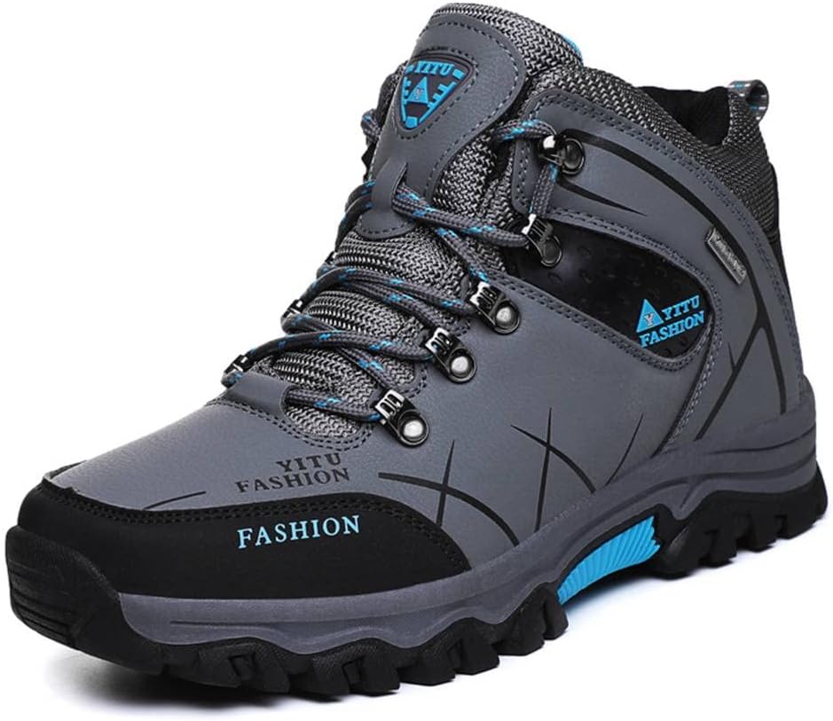 

Мужские походные ботинки Zivopah, противоскользящие, с высокой средней посадкой, дышащие, для кемпинга, походов и трекинга, серый