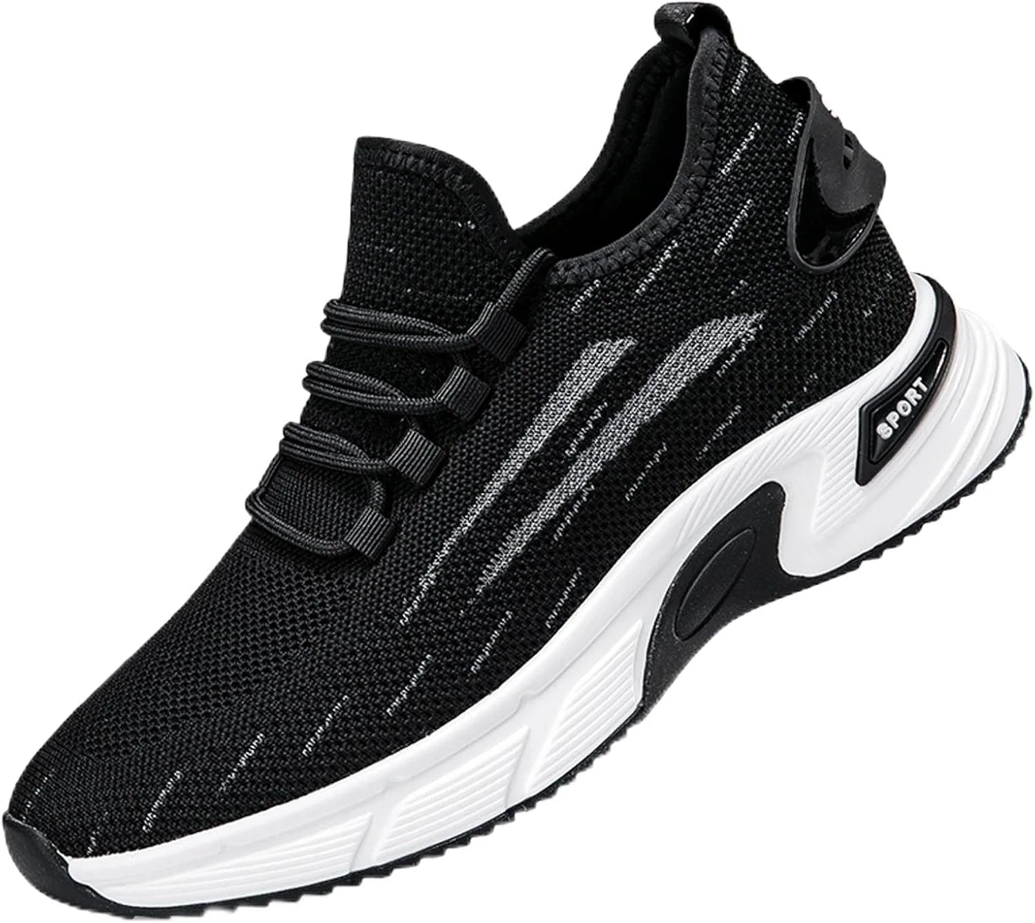 Кроссовки для бега с подъемом стопы 6-10 см GXYANiaoy H01 Black