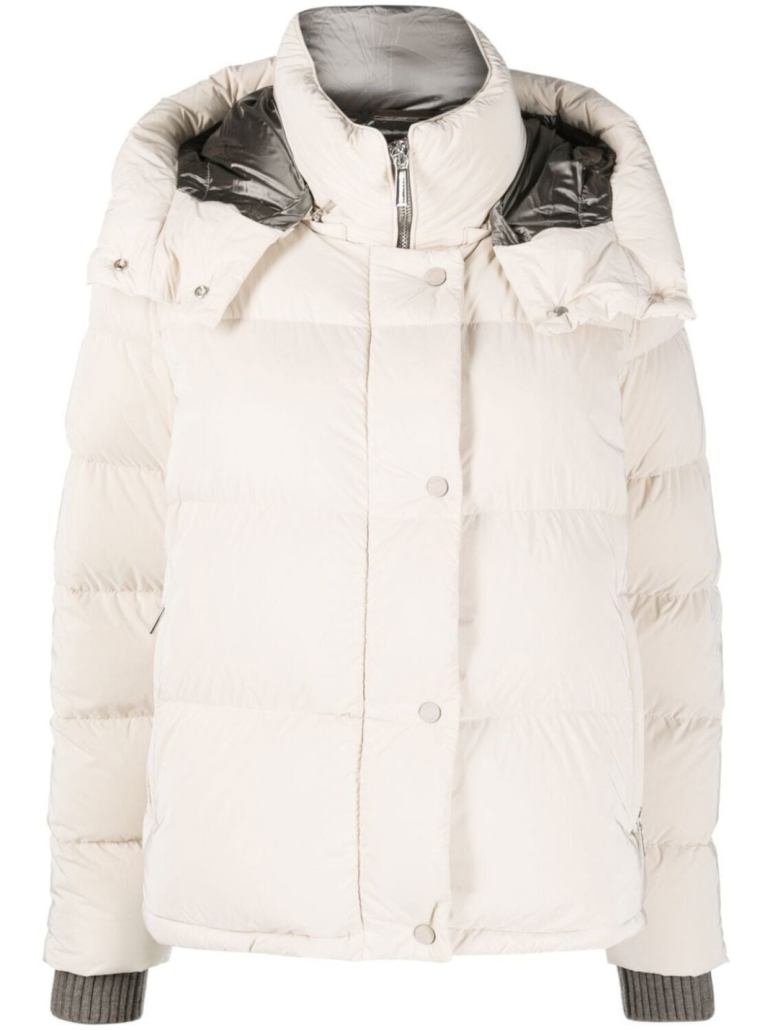 

Moorer zip-up padded down jacket, нейтральный цвет