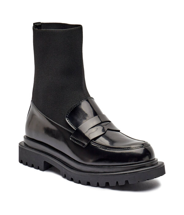 Мокасины женские Marc Cain кожаные высокие, черный
