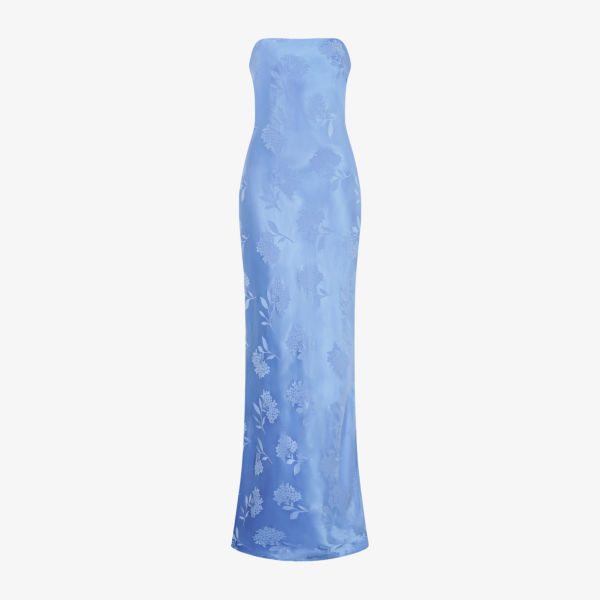 

Amdra strapless woven maxi dress Omnes, синий