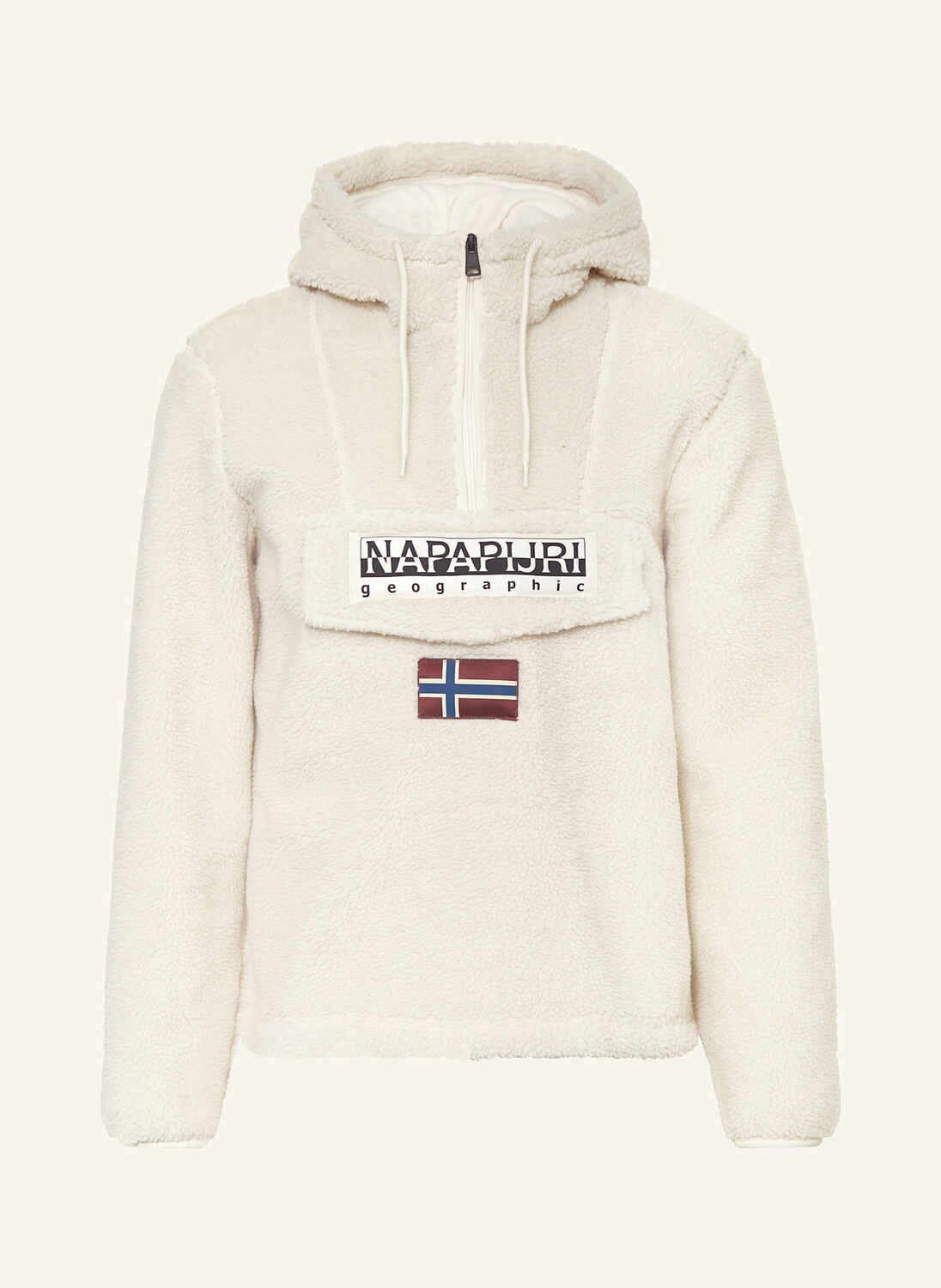 

Толстовка с мехом тедди t-burgee NAPAPIJRI, кремовый