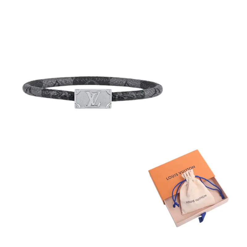 

Браслет X Nigo Keep It Trunk Monogram LOUIS VUITTON, серый/черный color