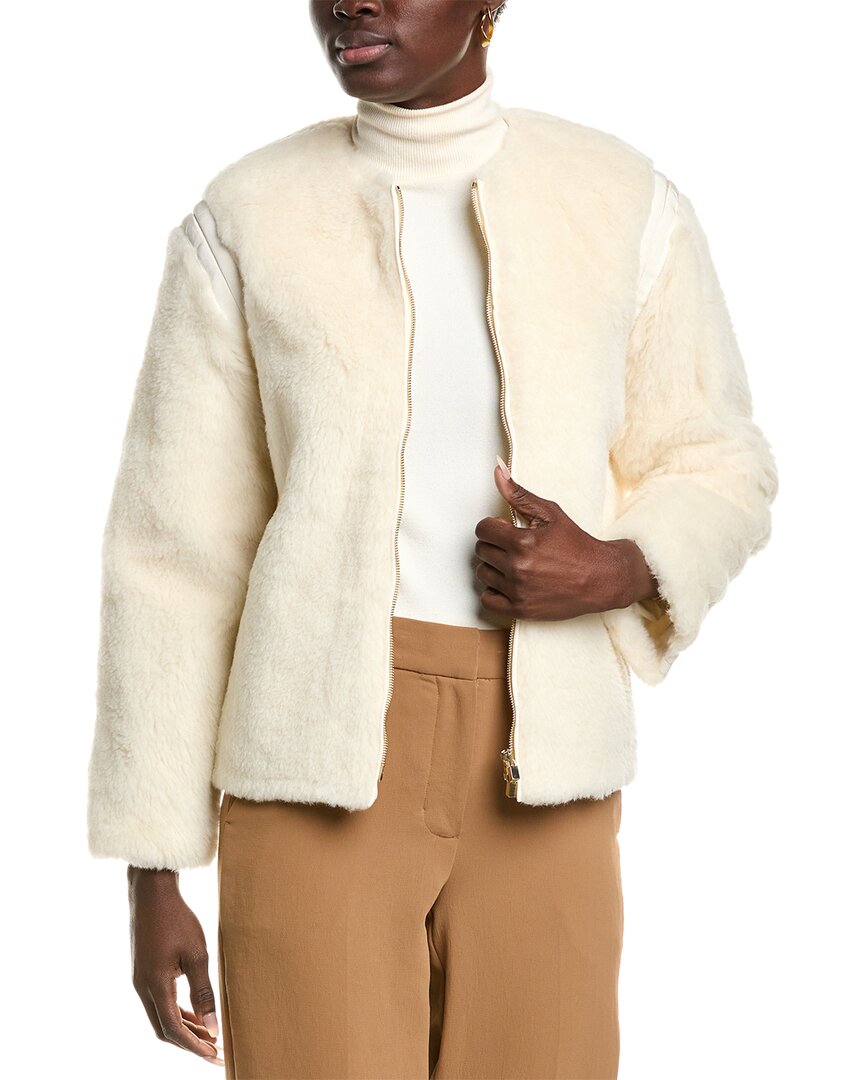 

Пальто Max Mara Panno из альпаки, шерсти и шелка, белый