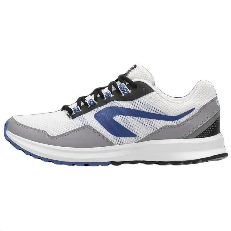 

DECATHLON Кроссовки мужские с низким верхом, амортизирующие, противоскользящие, дышащие, легкие, белые, серые, синие