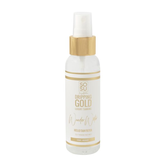 

Wonder tan water light - спрей для автозагара для лица средней интенсивности Dripping Gold, 100 мл