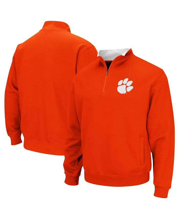 

Мужская оранжевая толстовка Clemson Tigers Big and Tall Tortugas с застежкой-молнией на четверть Colosseum