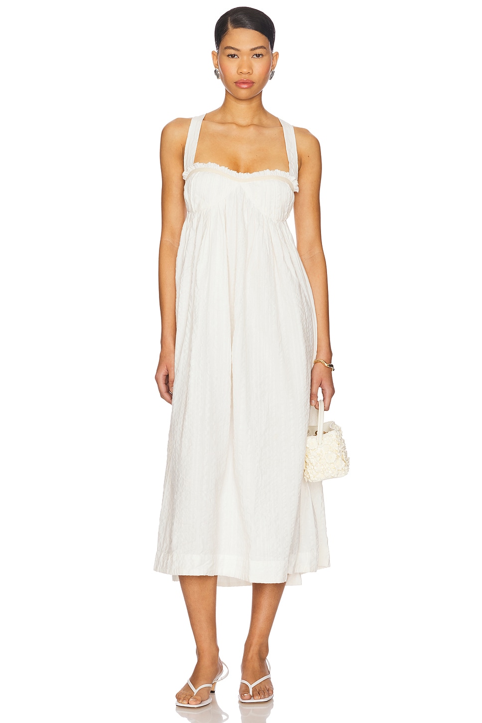 

Платье миди X free-est poppy от Free People, coconut milk