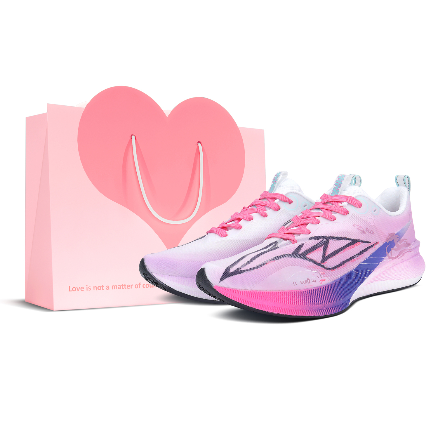 

Женские низкие кроссовки Li Ning Red Hare 8PRO, фиолетово-розовые