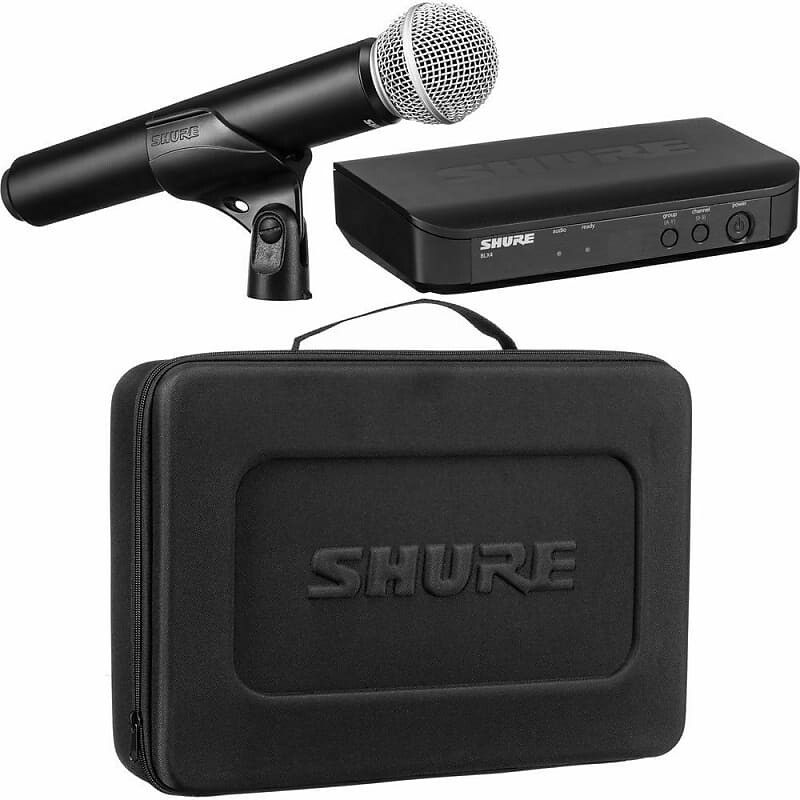 

Микрофон Shure BLX24/SM58 J11 Wireless Microphone Vocal System w/ SM58 (NO BLX1 Bodypack)