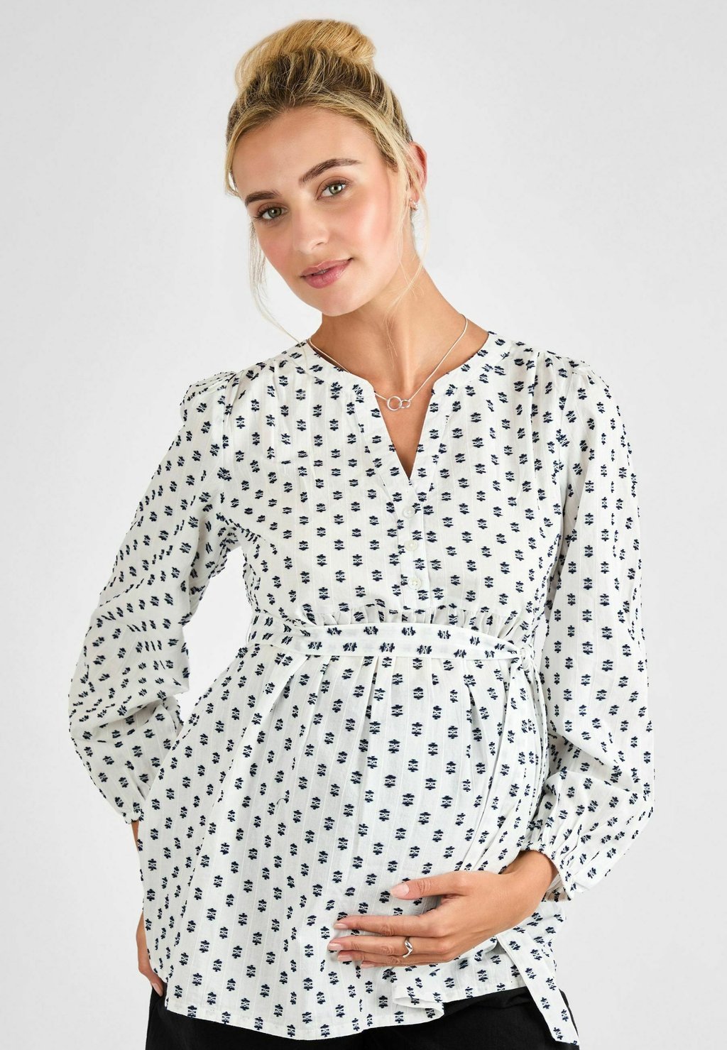 

Блуза TUFTED LONG SLEEVE JoJo Maman Bébé, бежевый