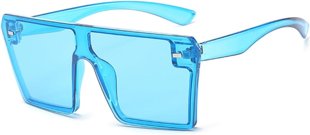 

Солнцезащитные очки One Piece Oversize для женщин, ретро-очки с градиентным переходом цвета для мужчин, большие оправы, ретро-очки с защитой от УФ-излучения UV400 LANGSER, Blue Blue