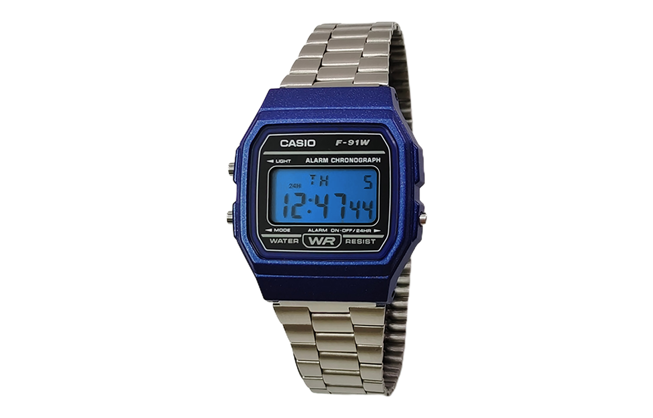 

CASIO Мужские часы Retrofit Series с кварцевым механизмом, стальной браслет, черный циферблат