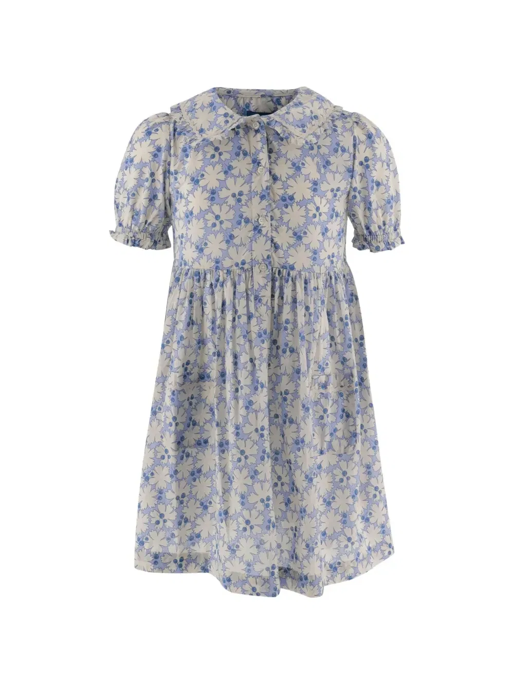 Платье с цветочным принтом Polo Ralph Lauren Kids, бежевый