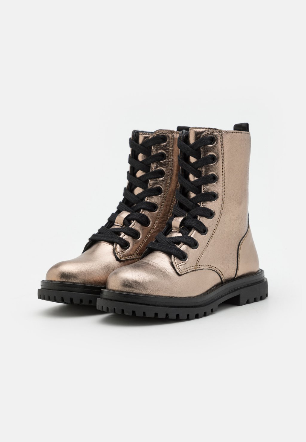 

Ботильоны на шнуровке LEATHER Friboo, бронза