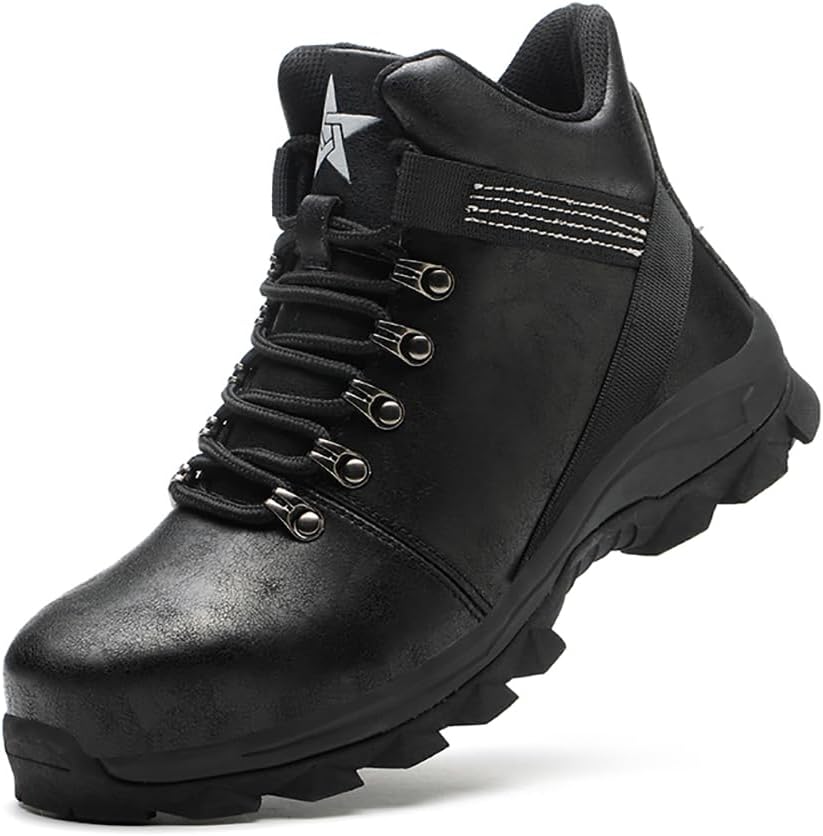

Рабочие ботинки lmprock Unisex Industrial Steel Toe Anti Ppoint, Water Resistant Safety Sheos Constructon Anti Slip Sparks Indestructible Work Boots, черный