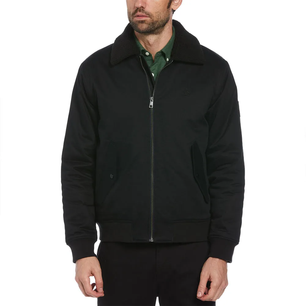 

Куртка Original Penguin Twill Logo bomber, черный
