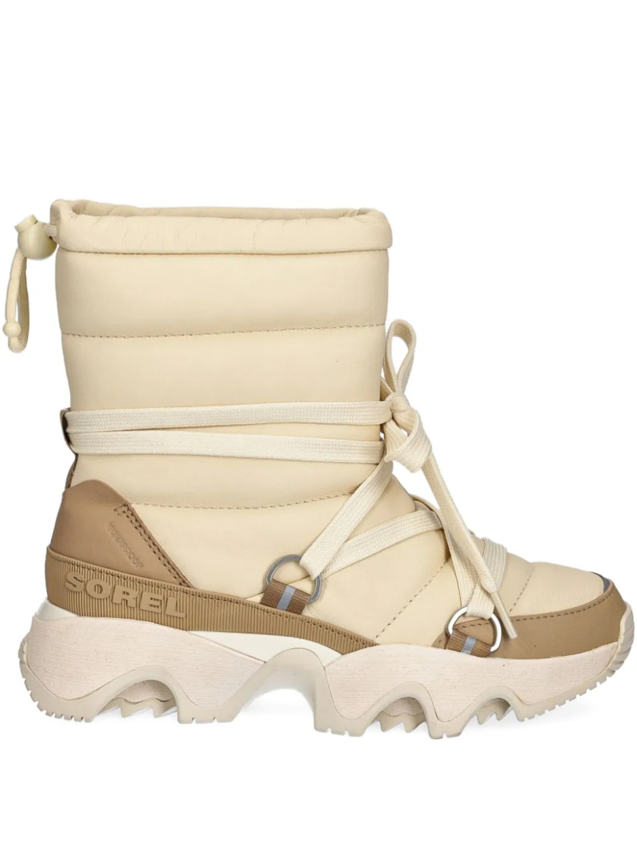 Ботинки женские SOREL Kinetic Impact NXT стеганые на шнуровке, бежевый