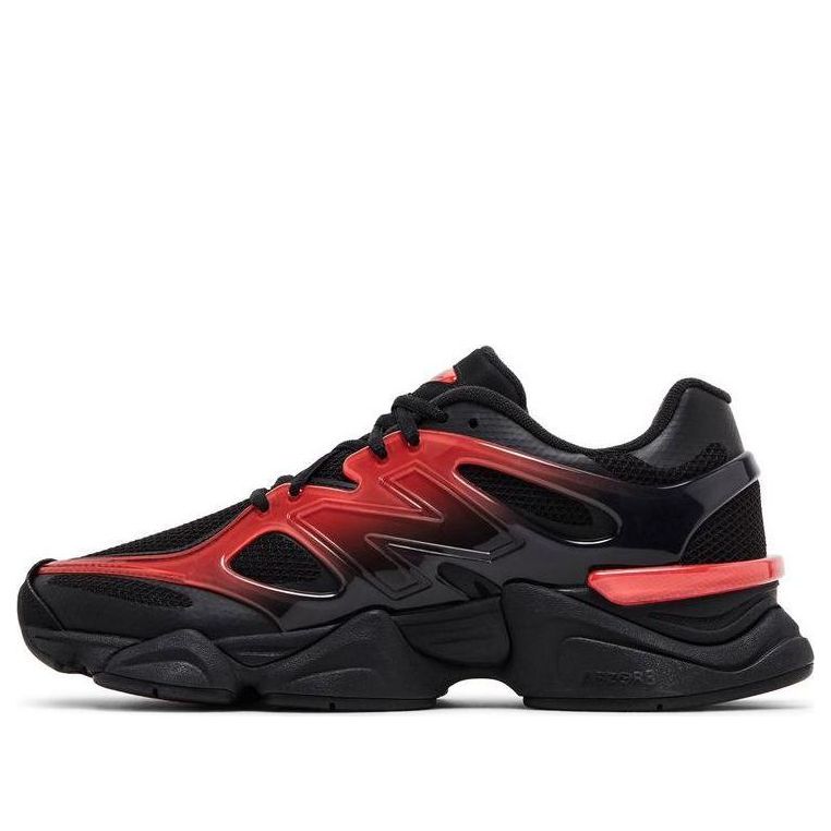 

Кроссовки New Balance 9060 'Black Red Gradient', черный