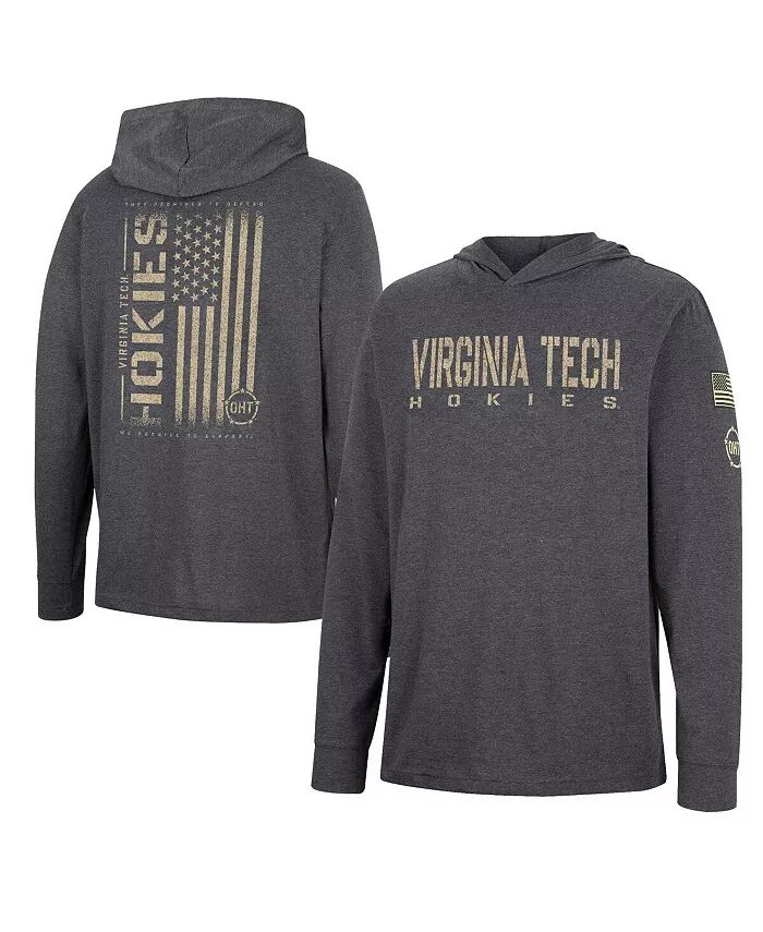 

Мужская футболка с капюшоном и длинным рукавом Virginia Tech Hokies Team OHT в стиле милитари с надписью Appreciation Colosseum