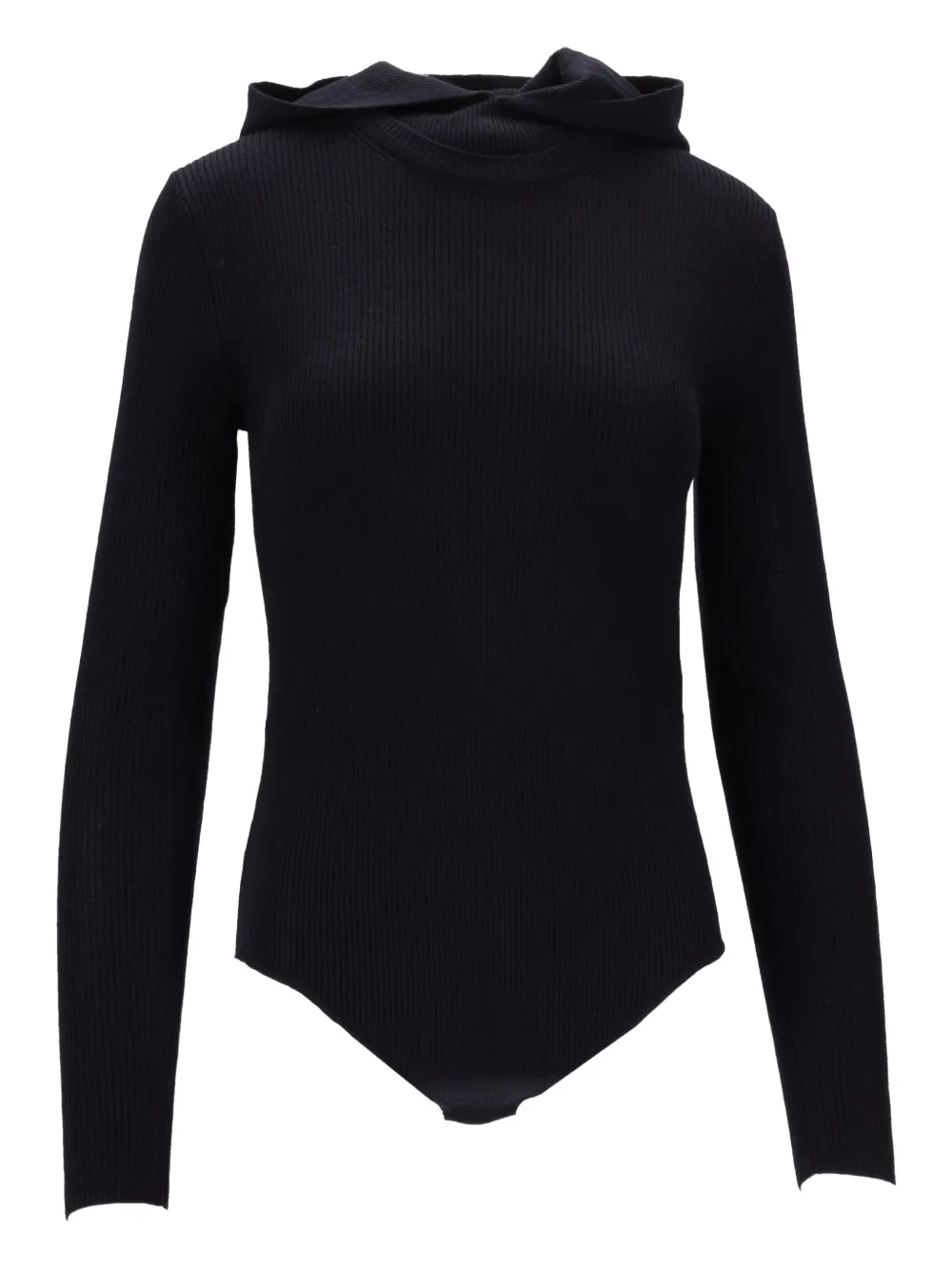 

Ребристое боди с капюшоном P.A.R.O.S.H., черный