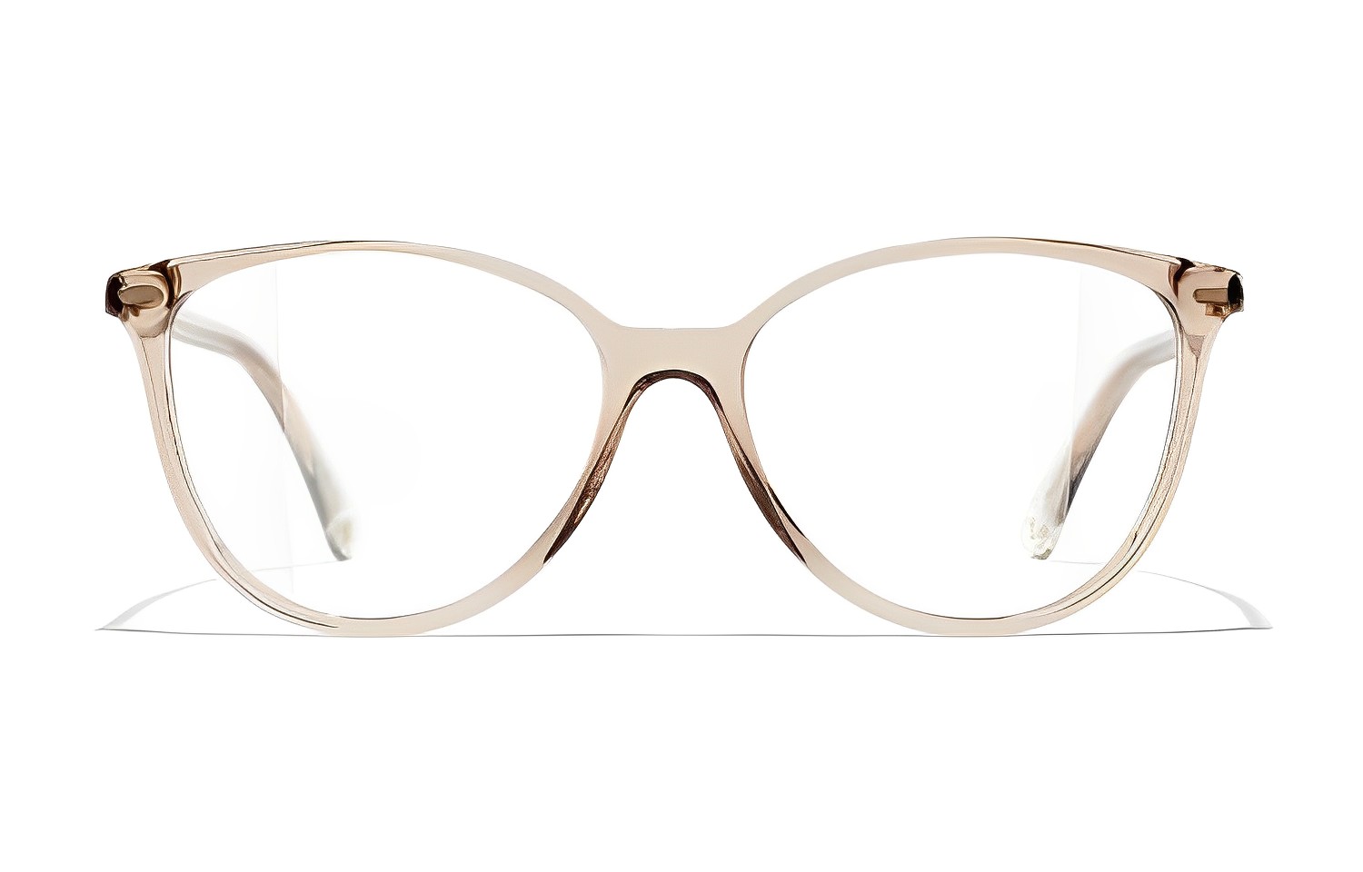 

CHANEL Пластиковая оправа для очков «кошачий глаз» для женщин, Pink