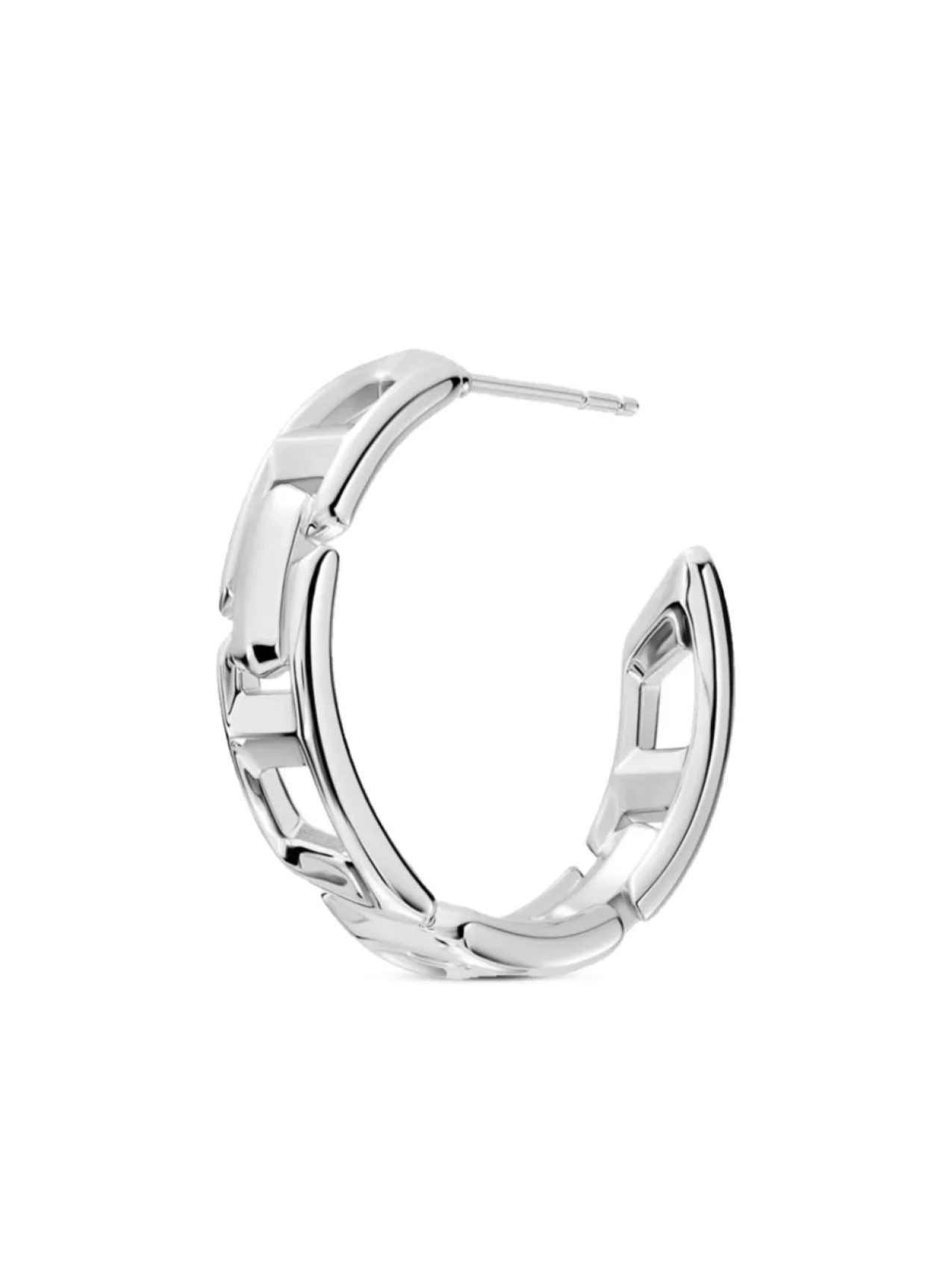

Серьги с логотипом Diesel, серебристый