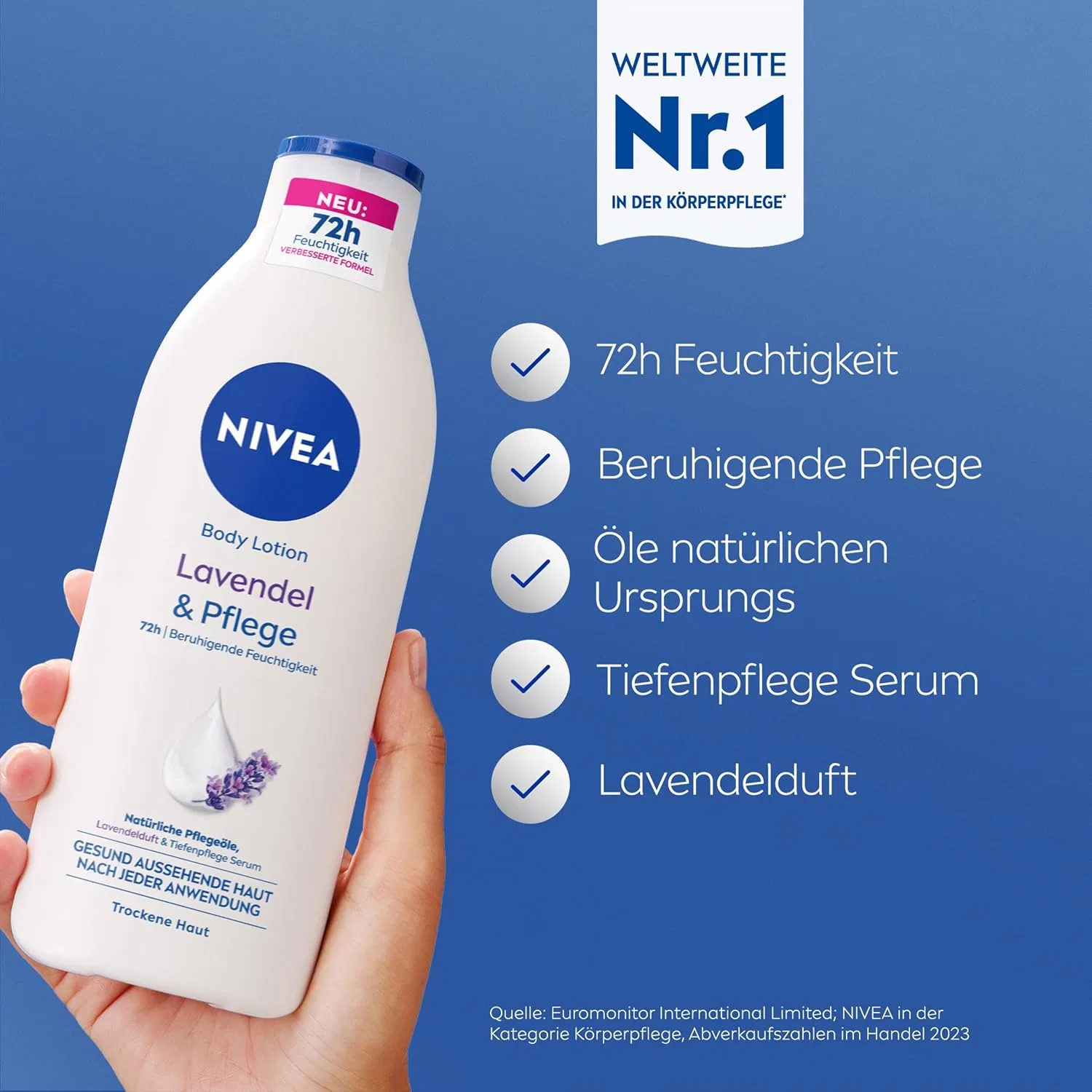 Лосьон для тела «Lavender & Care» с ароматом лаванды от NIVEA, 400 мл Nivea — фото 2