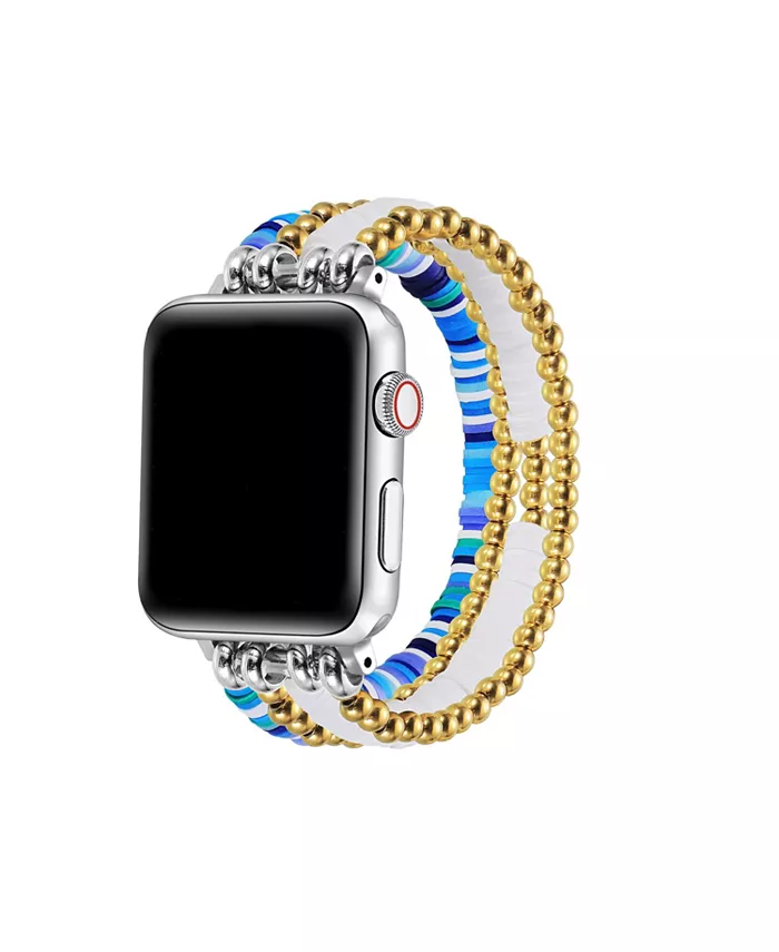

Лучший друг Браслет с бусинами для Apple Watch, подходит для всех моделей Apple Watch Posh Tech, синий