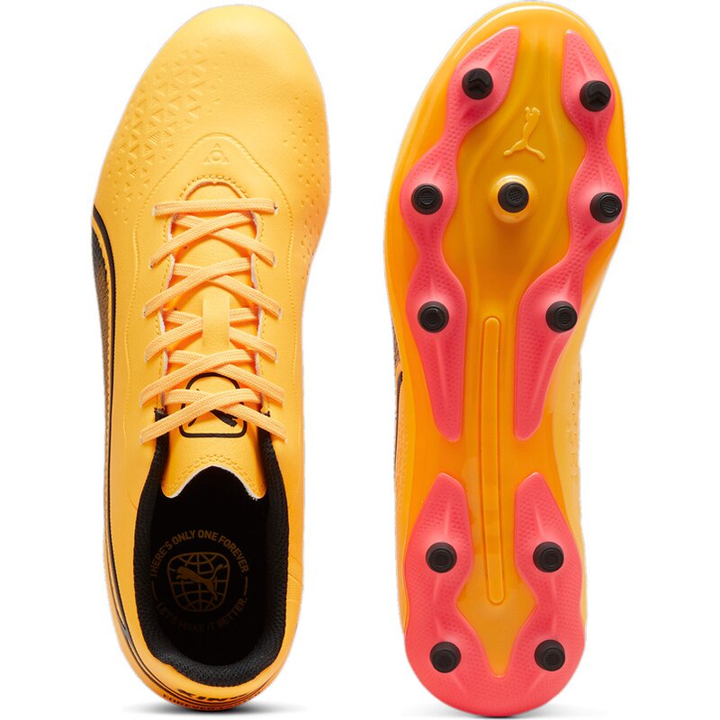 Футбольные бутсы для лужайки King Match FG/AG Puma, цвет sun stream-puma black-sunset g — фото 2