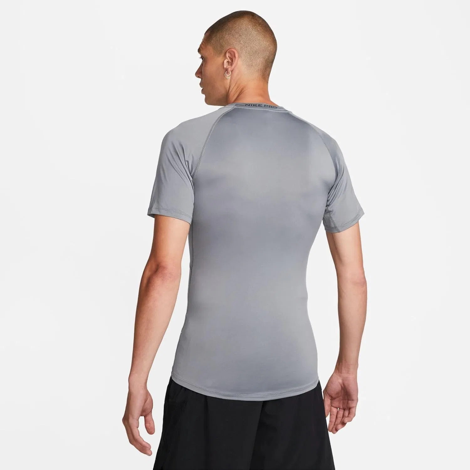 Топ Nike Pro Dri-FIT с длинным рукавом, Smoke Grey/Black — фото 3