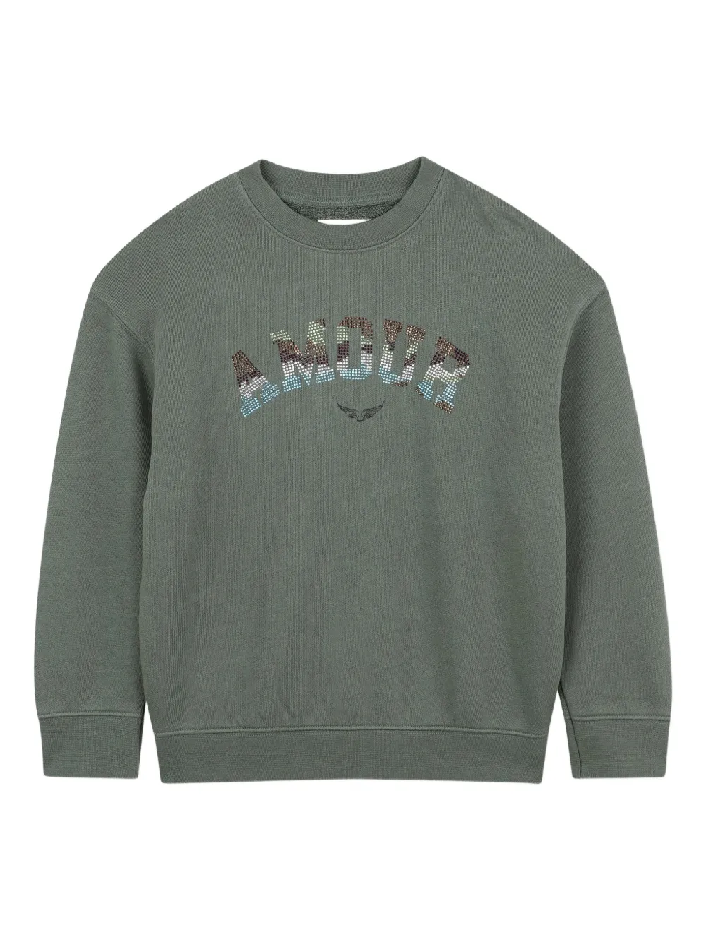 

Толстовка с логотипом Zadig & Voltaire Kids, зеленый
