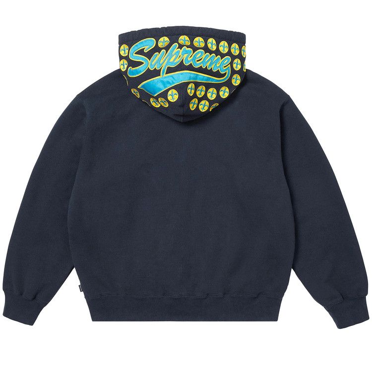 Толстовка Supreme League Champs Zip Up Hooded Sweatshirt, Navy — фото 2