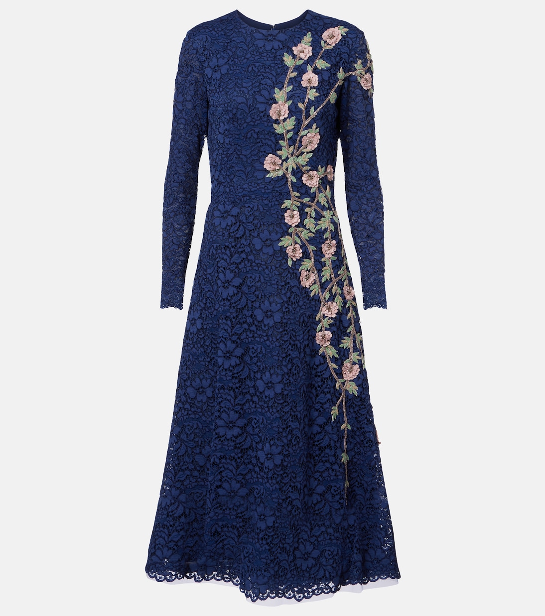 

Коктейльное платье Marlena с кружевным декором Costarellos, Navy Blue