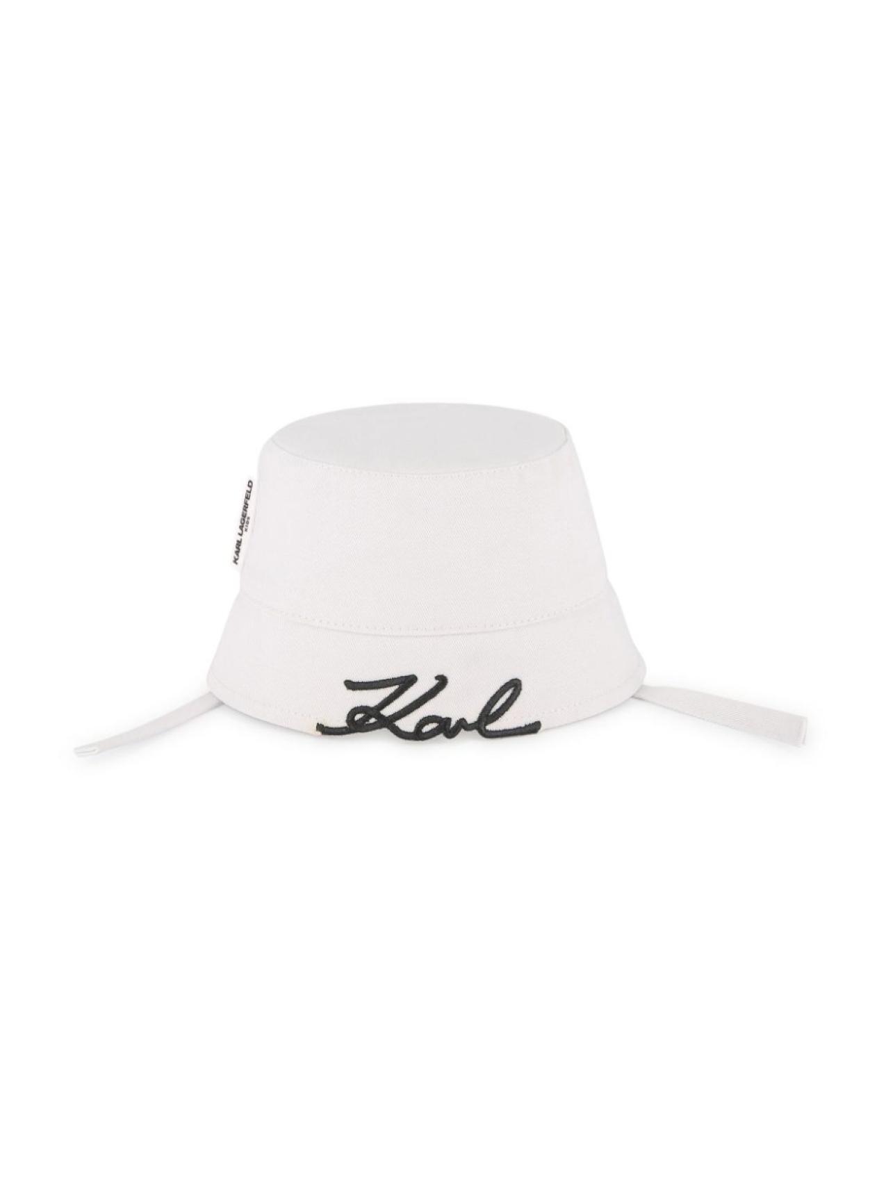 

Karl Lagerfeld Kids панама с вышитым логотипом, белый