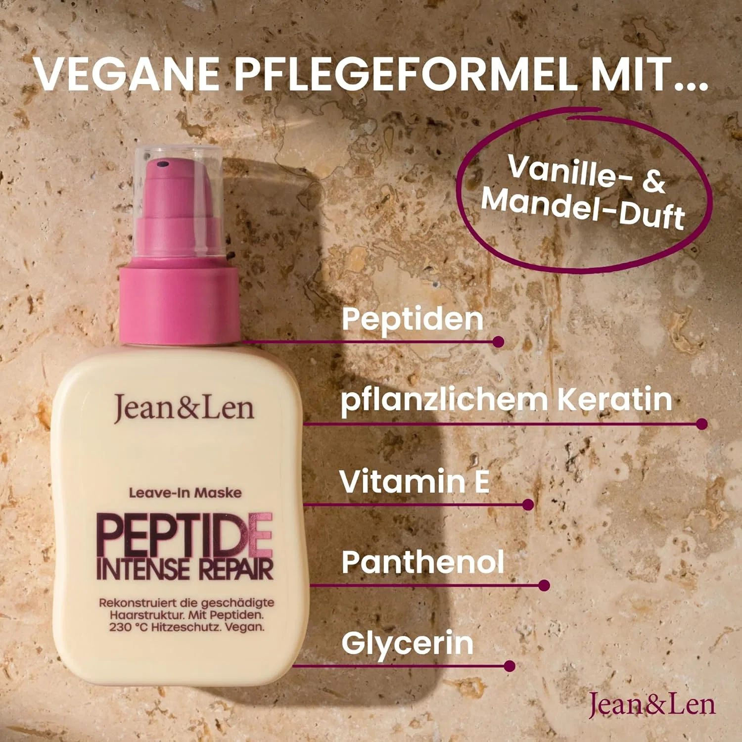 Набор несмываемых масок для волос Jean & Len Peptide Bond Repair, 6 x 100 мл Jean & Len — фото 2