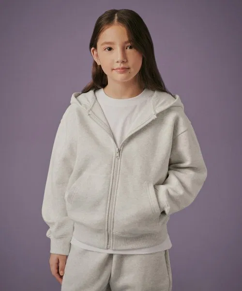 Детская худи с молнией MUSINSA STANDARD KIDS овсяный