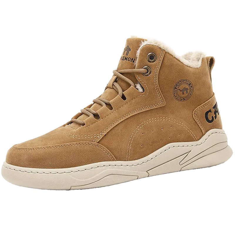 

Высокие мужские ботинки Thermal Waterproof Insulated LINGHANGLUOTUO, sand fleece-lined