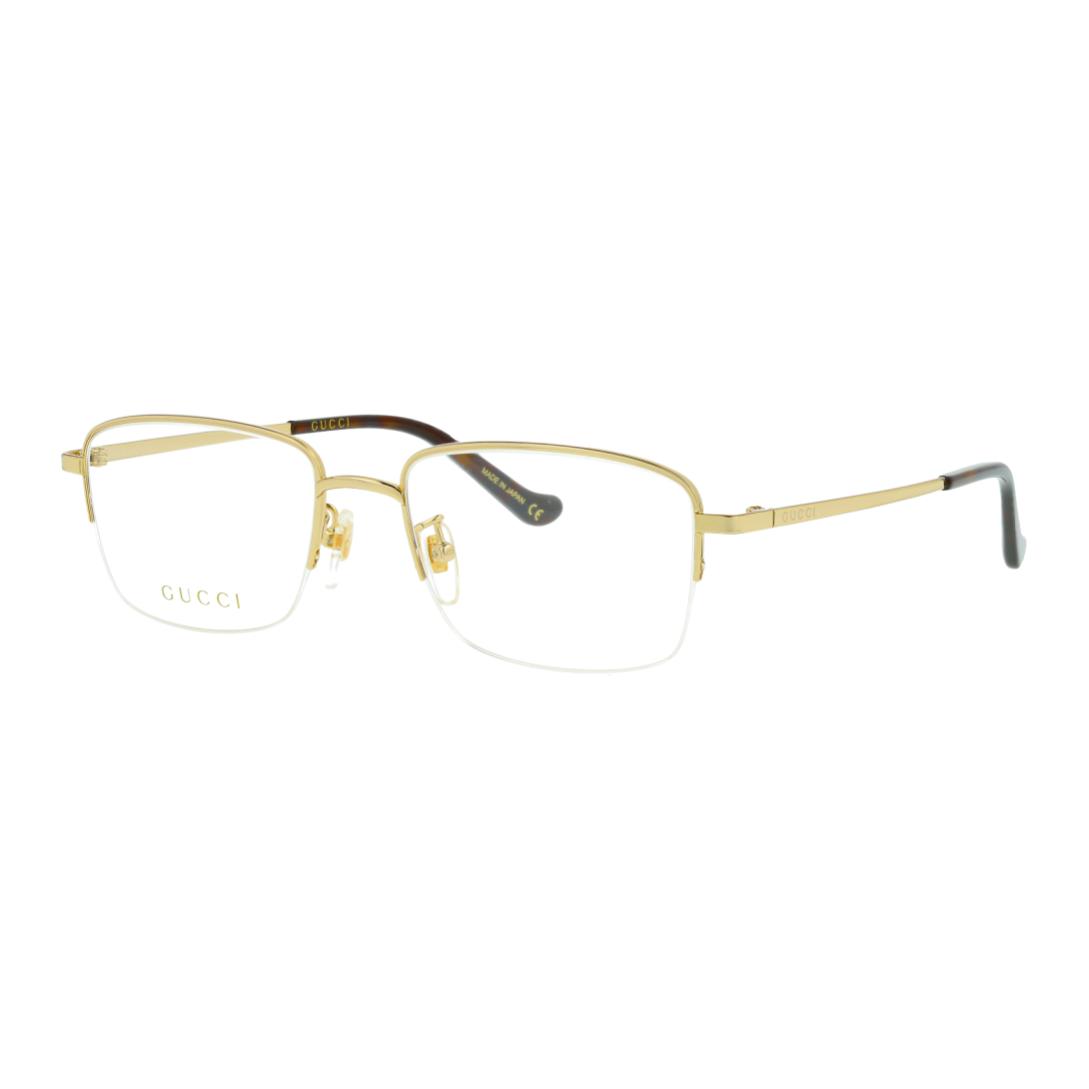 

GUCCI Прямоугольные очки для мужчин Gold
