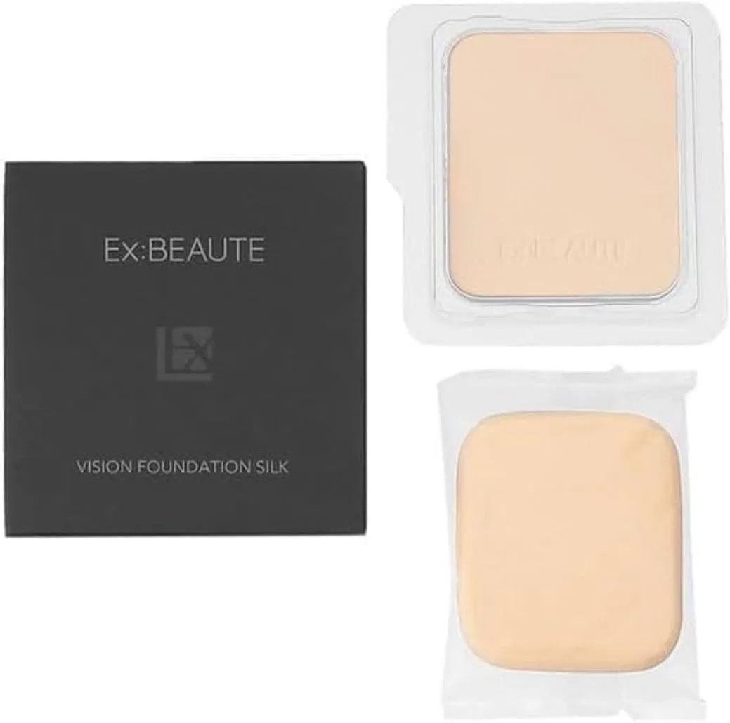 Пудра компактная Ex:Beaute Vision Foundation Silk, оттенок Ochre 01 Bright Impression, 10 г