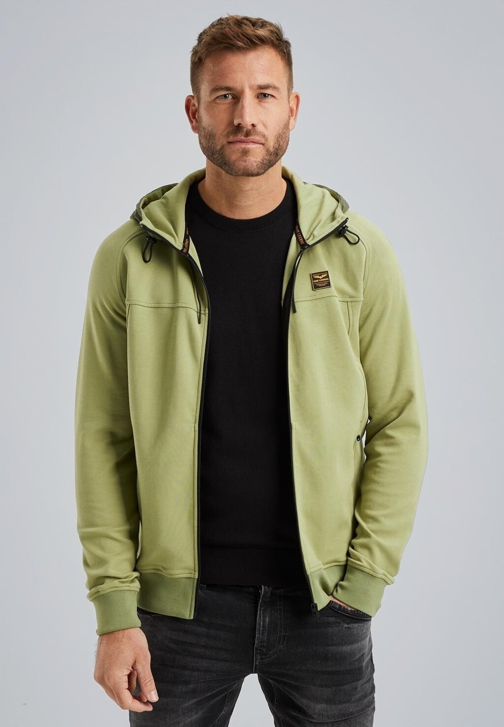 

Толстовка на молнии PME LEGEND SWEATJACKE AUS INTERLOCK-SWEATSTOFF ROT PME Legend, зеленый