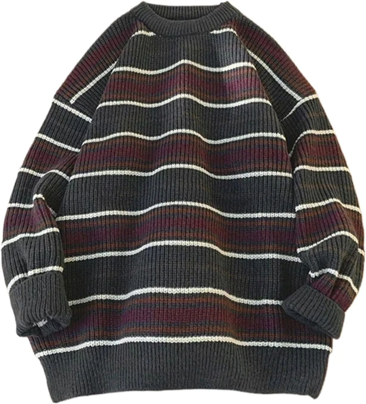 

Свитер мужской осенне-зимний свободного кроя с круглым вырезом WHSZEDZB