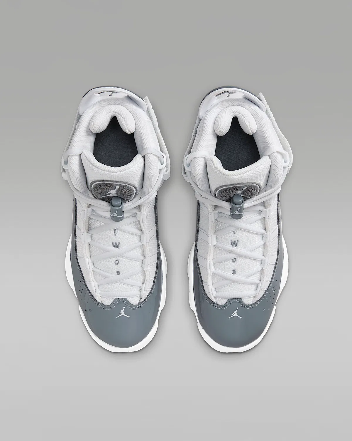 Детские кроссовки Jordan 6 Rings, White/White/Cool Grey — фото 4