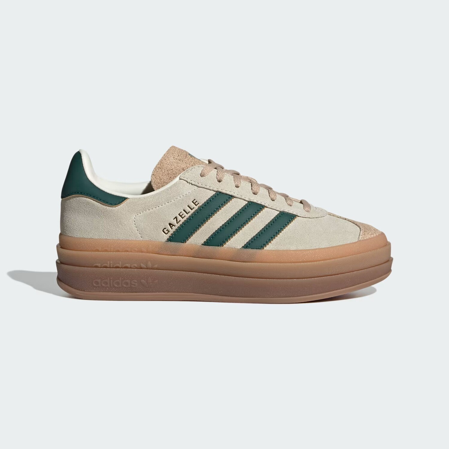 Gazelle Смелые туфли Adidas, цвет Cream White/Collegiate Green/Magic Beige