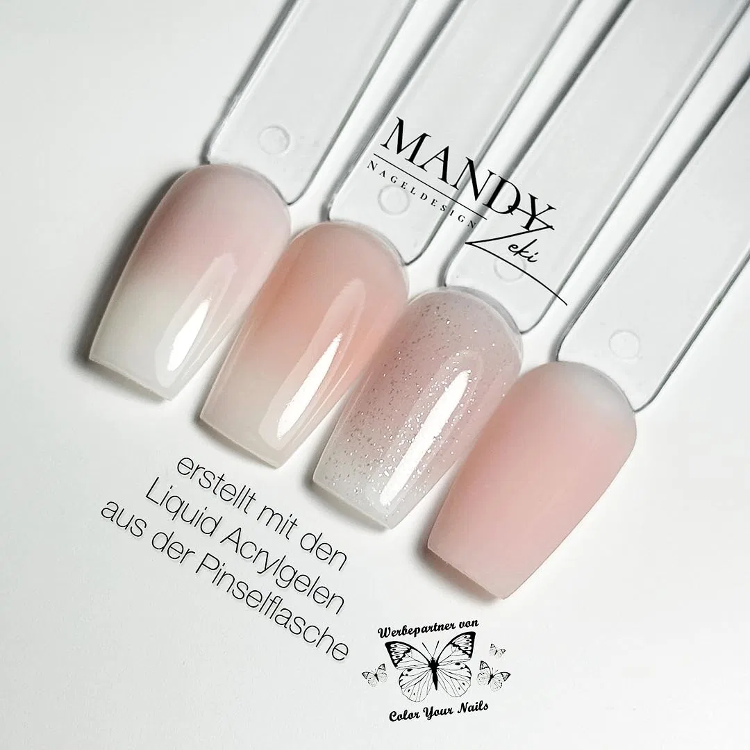 Жидкий акриловый гель Color Your Nails в кисточке, 8 мл Color Your Nails, Rose 1 — фото 4
