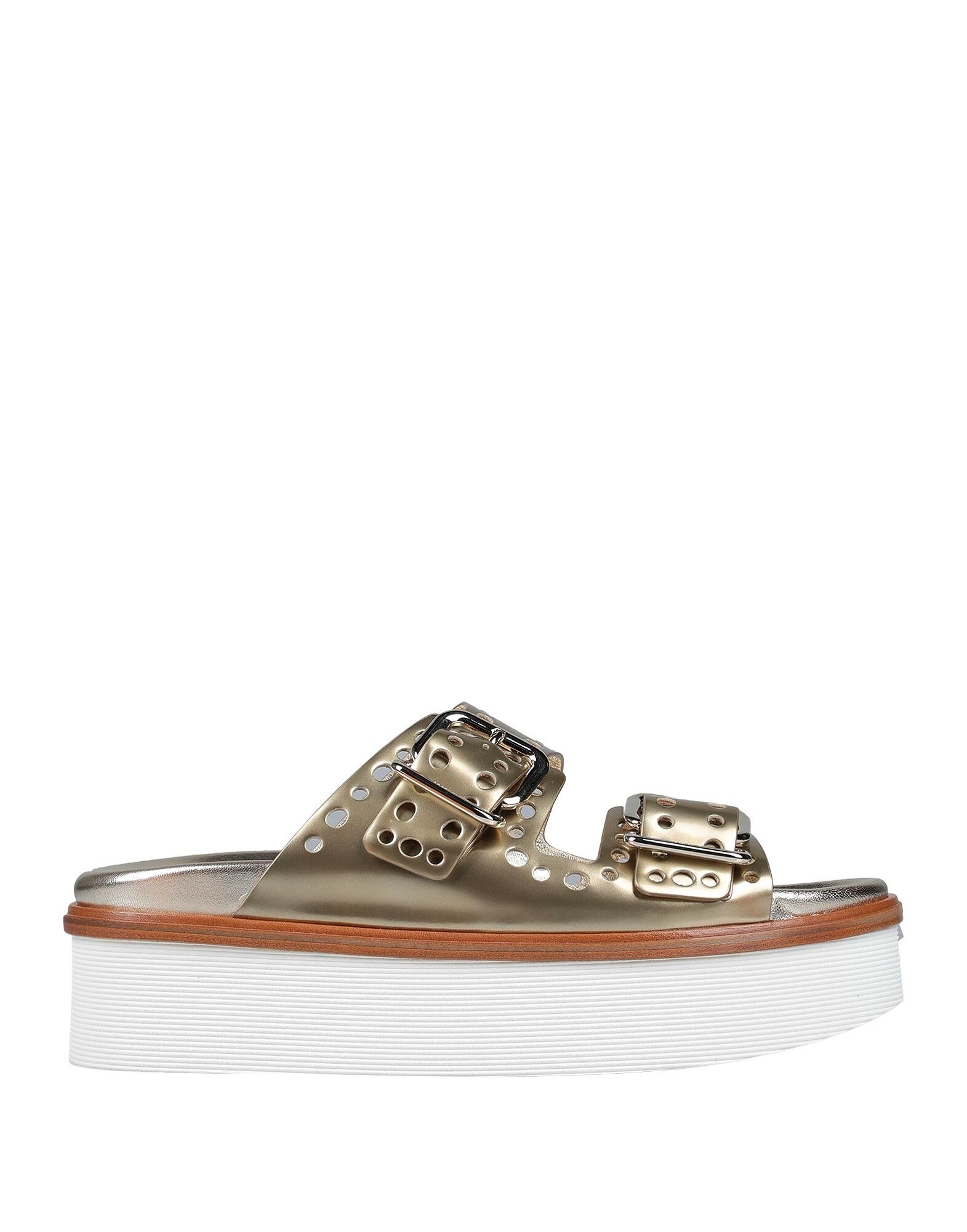 Сандалии Tod'S, платиновый