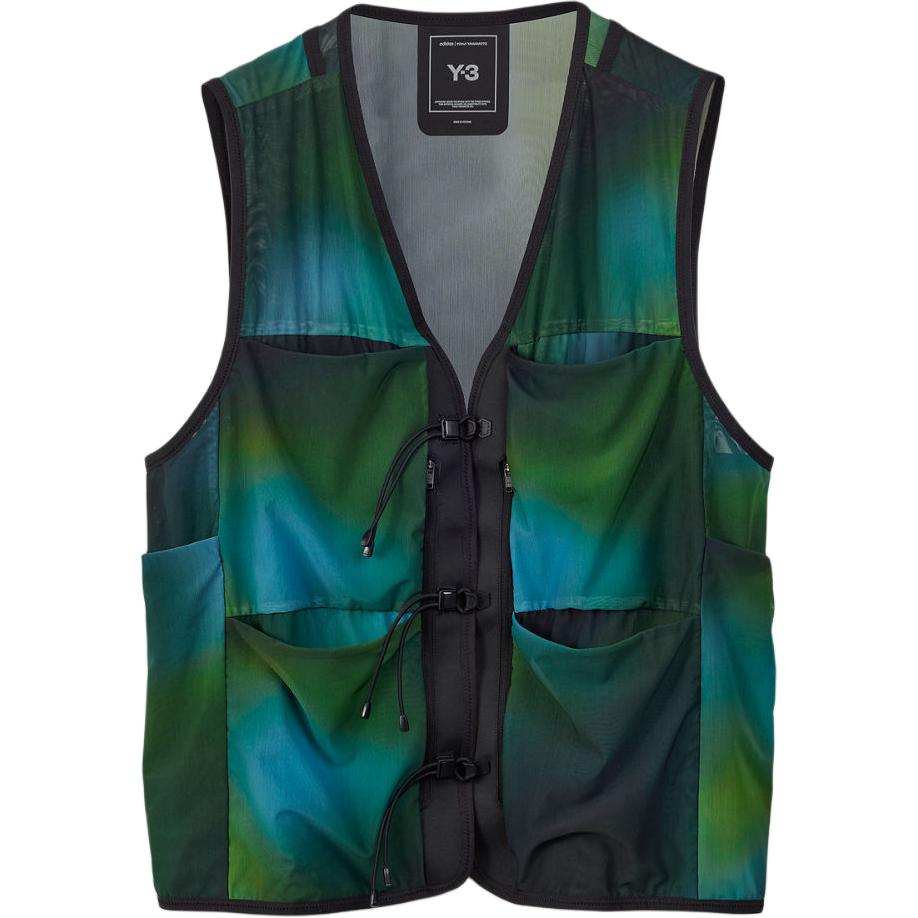 

Y-3 Адидас Y 3 мешовая майка с принтом по всей поверхности, Green